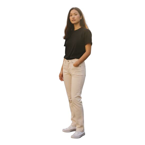 Citizens of Humanity Corduroy Straight Leg Pants Cream Women’s 29 - Picture 1 of 9